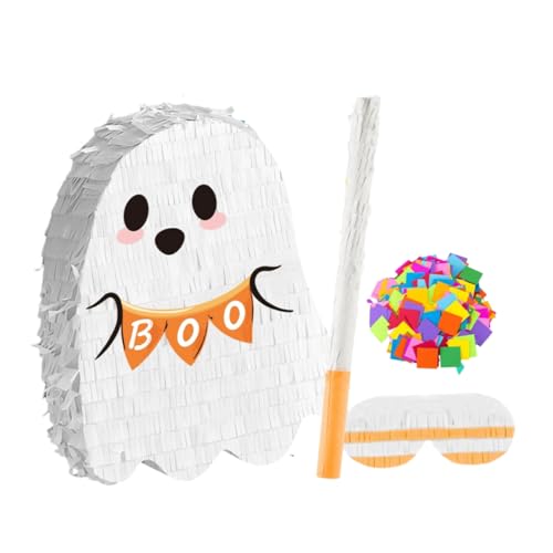 Cabilock Halloween Pinata mit Geisterdesign Pinata zum Aufhängen für Süßigkeitenaufbewahrung bei Indoor und Outdoor Halloween Partys und Feierlichkeiten von Cabilock