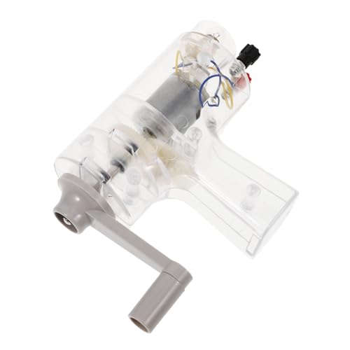 Cabilock Handgenerator für lehrreich Bausatz Handbuch tragbar einfach DIY-Modellgenerator Kurbelgenerator Notstromgenerator Bildungswissenschafts-Kit Plastik Transparent Cabilock Handgenerator für lehrreich Bausatz Handbuch tragbar einfach DIY-Modellgenerator Kurbelgenerator Notstromgenerator Bildungswissenschafts-Kit Plastik Transparent von Cabilock