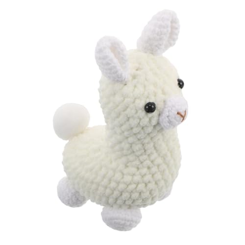 Cabilock Handgestrickter Alpaka Anhänger aus Weichem Garn Niedlicher DIY Schlüsselanhänger für Taschen Handgefertigte Figur Leicht und Tragbar als Dekorativer Charme von Cabilock