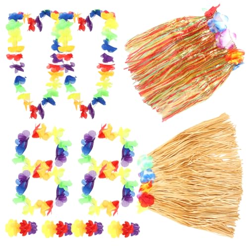 Cabilock Hawaii-dekorationen Party-zubehör Rock-set Blumen Armbänder Luau-kostüme Für Frauen Cabilock Hawaii-dekorationen Party-zubehör Rock-set Blumen Armbänder Luau-kostüme Für Frauen von Cabilock