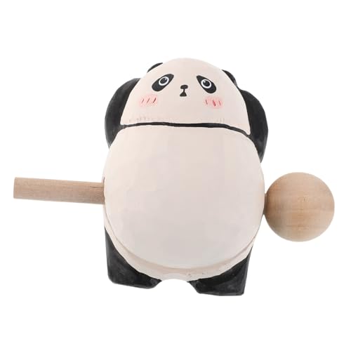 Cabilock Holz Panda Tempelblock Percussion Instrument mit Schlägel Natürliches Holz Dekoratives Rhythmus zur Stressreduktion und Entspannung im Büro Langlebiges Musikinstrument Cabilock Holz Panda Tempelblock Percussion Instrument mit Schlägel Natürliches Holz Dekoratives Rhythmus zur Stressreduktion und Entspannung im Büro Langlebiges Musikinstrument von Cabilock