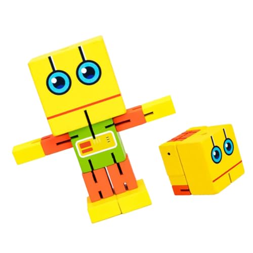 Cabilock Holz Roboter für Kreatives Puzzle und Lernspielzeug Hand Augen Koordination und Sozialen Fähigkeiten Gelb Cabilock Holz Roboter für Kreatives Puzzle und Lernspielzeug Hand Augen Koordination und Sozialen Fähigkeiten Gelb von Cabilock