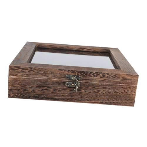 Cabilock Holz specimen display box mit Glasdeckel Vintage Staubdicht Stabile Aufbewahrung für Insektenproben Schaukasten mit Festem Sockel Naturfarbenes Kirschholz Cabilock Holz specimen display box mit Glasdeckel Vintage Staubdicht Stabile Aufbewahrung für Insektenproben Schaukasten mit Festem Sockel Naturfarbenes Kirschholz von Cabilock