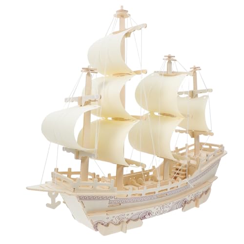 Cabilock Holzpuzzle Segelboot Bausatz Modell Set für Erwachsene und Anfänger Historisches DIY Holzschiff Handwerk Dekoratives Tischornament für Wohnzimmer und Büro von Cabilock