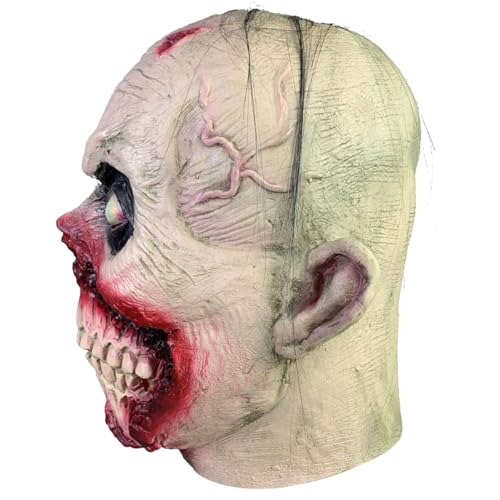 Cabilock Horror-Maske halloween kostüm halloween costume Horror böse Maske Halloween-Maske Dekor Kleidung Vollgesichtsmaske Kopfbedeckung Maske Abschlussball schmücken Charakter Emulsion von Cabilock