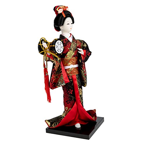 Cabilock Japanische Geisha Puppe mit Kimono Handgefertigte Tischdekoration für Zuhause und Büro Asiatisches Ornament Perfektes für Freunde und Familie Langlebig und Cabilock Japanische Geisha Puppe mit Kimono Handgefertigte Tischdekoration für Zuhause und Büro Asiatisches Ornament Perfektes für Freunde und Familie Langlebig und von Cabilock