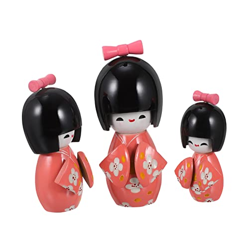 Cabilock Japanische Kimono Figur Handbemalt Dekorative Puppe für Schreibtisch Wohnzimmer Kleine Japanische Doll Desktop Ornament Rosa Blütenmuster Cabilock Japanische Kimono Figur Handbemalt Dekorative Puppe für Schreibtisch Wohnzimmer Kleine Japanische Doll Desktop Ornament Rosa Blütenmuster von Cabilock
