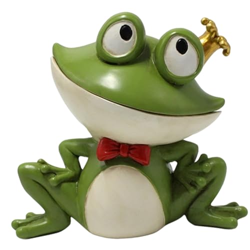 Cabilock Frog Kasten Froschregal Frosch Plüsch Fisch Schrullig Niedliche Sache Lagercontainer Ablageboxen Schlüsselaufbewahrungsständer Schmuckständer Harz Light Green Kermit Der Frosch von Cabilock