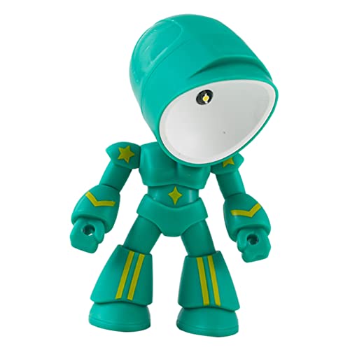 Cabilock Kleine Roboter Nachttischlampe Warmes Einstellbares Licht Rotierbarer Kopf Kompakte Dekorative Schreibtischlampe Für Schlafzimmer Büro von Cabilock