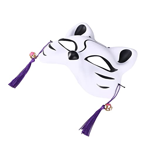 Cabilock Kostüm Wiederverwendbare Cosplay-party Venezianische Fuchsmaske Hälfte Halb Maskieren Katzengesicht Kabuki-kopfbedeckung Gruseliges Tier Clown Fox Abschlussball Frau Bilden von Cabilock