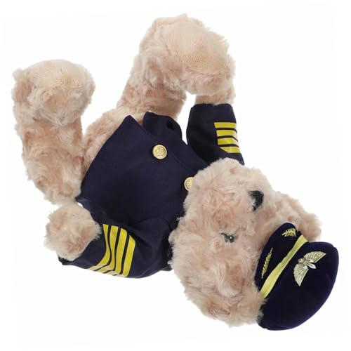 Cabilock Kuschelweicher Pilot Bär Plüschspielzeug für Kleinkinder Großer Kreativer Stofftier Puppenspielzeug für Jungen und Mädchen als Schlafzimmerdeko oder Shower Cabilock Kuschelweicher Pilot Bär Plüschspielzeug für Kleinkinder Großer Kreativer Stofftier Puppenspielzeug für Jungen und Mädchen als Schlafzimmerdeko oder Shower von Cabilock