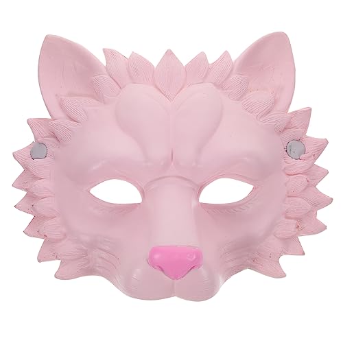 Cabilock Löwenmaske aus Schaumstoff Zoo-Kostüm Halloween-Maske Maskerade-Maske- Dinosaurierkostüm halloween halloween assecoires Kostüm-Requisite Masken für Maskerade Pu Rosa von Cabilock