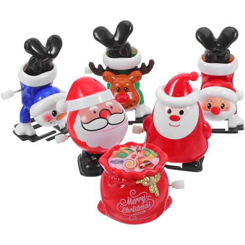 Cabilock Mechanische Spielzeuge mit Santa Rentier und Schneemann Lustige Party Goodies für Festliche Überraschungen für Weihnachtszeit von Cabilock