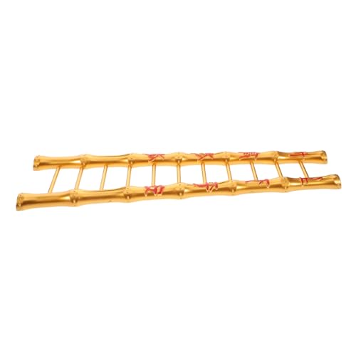 Cabilock Miniatur Goldene Leiter Kreatives Dekorationsstück für Shower und Geburtstagsgeschenke und Symbolisch Handgefertigt Vielseitige Verwendung für Puppenhaus und Feste von Cabilock