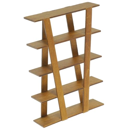 Cabilock Miniatur Holzseitenschrankmodell Maßstab Dekoratives Miniatur Möbelstück Handgefertigtes Leichtes Mini Aufbewahrungsregal für Puppenhaus Wohnzimmer DIY Vielseitiges Mini Haus von Cabilock