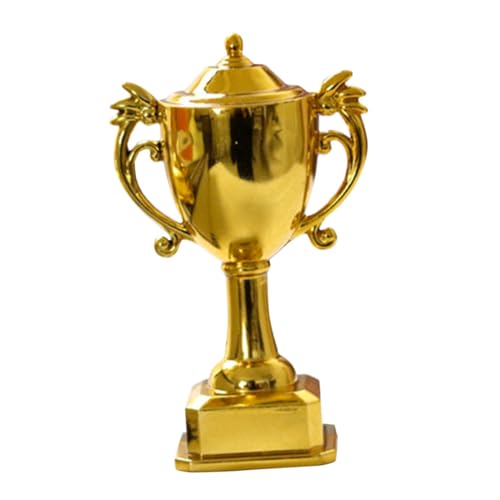 Cabilock Miniatur Pokal Kunststoff Mini Trophäe Sicher für Kleine Auszeichnung Spielpreis Partydeko für Puppenhaus und Wettbewerbe Robust und Leicht zu Reinigen von Cabilock