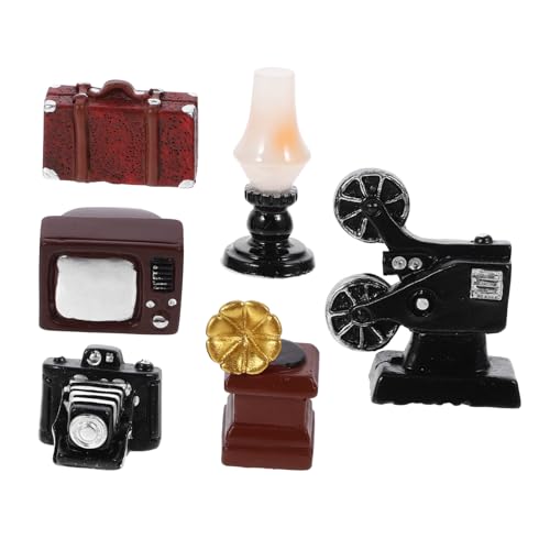Cabilock Miniatur Vintage Kamera Teiliges Puppenhaus Zubehör für Wohnzimmer Esszimmer und Schlafzimmer Realistische Dekoration für Miniaturlandschaften und Zuhause von Cabilock
