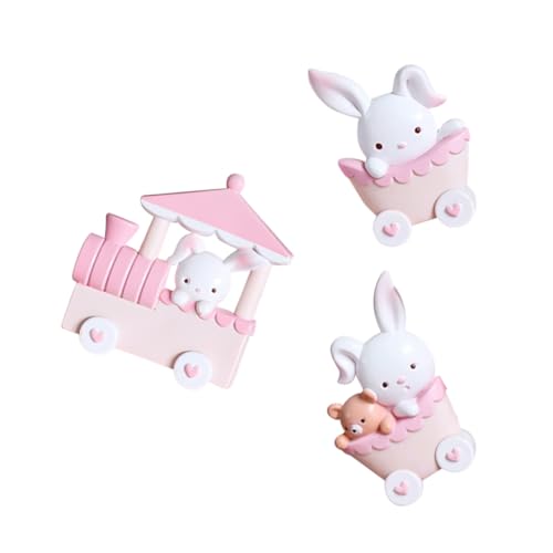 Cabilock Niedlicher Bunny Cake Topper aus Hochwertigem Lebensechte Hasenfiguren Langlebige Tortendeko für Geburtstag und Osterfeiern Rosa Zug Design Cabilock Niedlicher Bunny Cake Topper aus Hochwertigem Lebensechte Hasenfiguren Langlebige Tortendeko für Geburtstag und Osterfeiern Rosa Zug Design von Cabilock