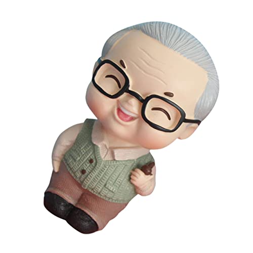 Cabilock Oma und Opa Figuren aus Resin Lustige Kuchendekoration für Geburtstagsfeiern Leichte und Praktische Cake Toppers für Festliche Anlässe und Heimdekoration von Cabilock