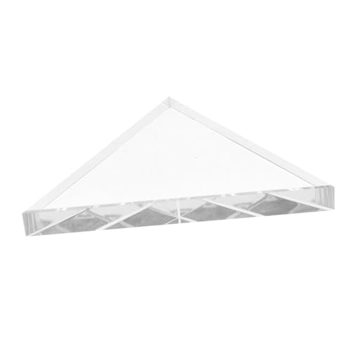 Cabilock Optisches Glas Dreiecksprisma Transparent für Physikunterricht Mittelschule Lichtspektrum Experimente Hohe Transparenz Langlebig Geeignet für Lichtbrechung und Abbildung von Cabilock