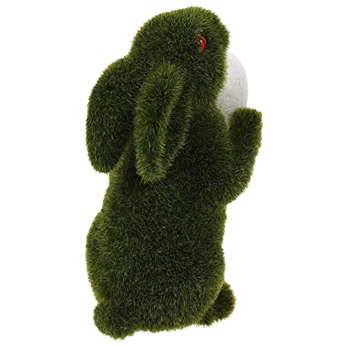 Cabilock Osterhase Landschaft Kaninchen Futterspender süßes stationäres Kaninchenfiguren hasenfiguren Rabbit Toys plüschhase terrasse Rasen Dekoration kleine Tierverzierung Schaum von Cabilock