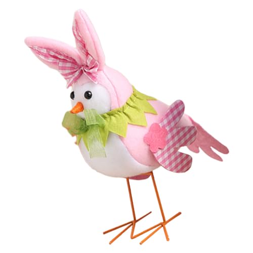Cabilock Osterpuppe Rosa Frühlingshasenspielzeug Hase Plüsch Spielzeugkorb kleine Tierfiguren Füller Dekoration Schlafzimmer schlafzimmerdeko Plüschvogelmodell Kuscheltiere Plüsch Plastik von Cabilock