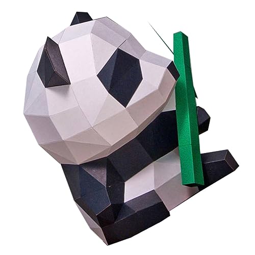 Cabilock Panda Papiermodell Kreatives Origami für Geometrisches Bastelset Motorischen Fähigkeiten Handgemacht und Farbenfroh von Cabilock