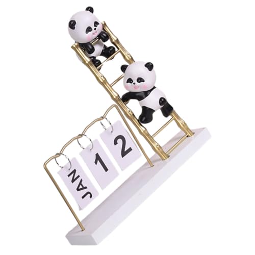 Cabilock Schreibtischkalender Panda-Illustration Tischkalender Kalender Für Büro Heimdekoration von Cabilock