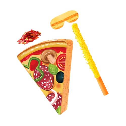 Cabilock Pizza Piñata mit Augenbinde und Konfetti Bunte Pizzascheibe als Kindergeburtstags Spiel Food Motto Partydeko und Lustiges Partyzubehör für Shower und Kinderfeiern Cabilock Pizza Piñata mit Augenbinde und Konfetti Bunte Pizzascheibe als Kindergeburtstags Spiel Food Motto Partydeko und Lustiges Partyzubehör für Shower und Kinderfeiern von Cabilock