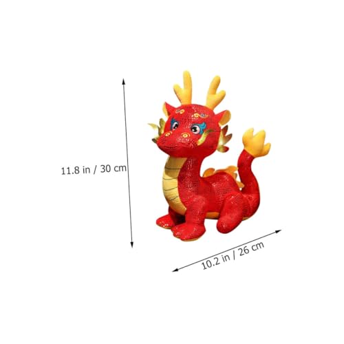 Cabilock Plüsch Drache Deko Chinesisches Neujahr Maskottchen Stofftier Puppe Jahr des Drachen Cartoon Kuscheltier Glücksbringer für Familie und Freunde Cabilock Plüsch Drache Deko Chinesisches Neujahr Maskottchen Stofftier Puppe Jahr des Drachen Cartoon Kuscheltier Glücksbringer für Familie und Freunde von Cabilock