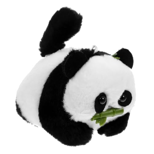 Cabilock Plüsch Panda Schlüsselanhänger Kuscheltier mit Ziehbarem und Quietschfunktion Weiches Langlebiges Material Niedliches für Tasche Geburtstag Halloween Dekoration von Cabilock