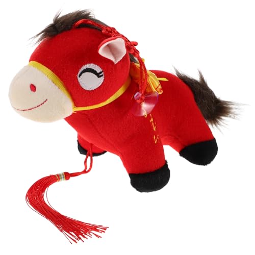 Cabilock Plüschmaskottchen Mit Chinesischem Tierkreiszeichen Stofftier Zum Neujahr 2026 Souvenir Zum Mondneujahr 2026 Idee Für Frühlingsfest Feiertage Geburtstage von Cabilock