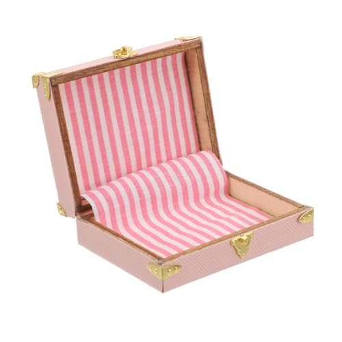 Cabilock Puppenhaus Miniaturzubehör Spielzeugkoffer Winziger Koffer Altes Puppenhaus Vintage Puppenhausmöbel Mini -Aktentasche Minikoffer Für Puppen Pu-Leder Rosa Cabilock Puppenhaus Miniaturzubehör Spielzeugkoffer Winziger Koffer Altes Puppenhaus Vintage Puppenhausmöbel Mini -Aktentasche Minikoffer Für Puppen Pu-Leder Rosa von Cabilock