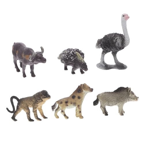 Cabilock 6 Stücke Lebensechte Afrikanische Tier Modelle Realistische Harz Spielzeug Für Decor Tier Figurine Set von Cabilock