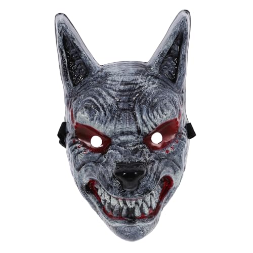 Cabilock Realistische Wolfsgesichtsmaske Halloween Cosplay Maske Weiß Groß Tierkopf Dekorationsmaske Leicht Robust Für Halloween Party Tierkostüm Cabilock Realistische Wolfsgesichtsmaske Halloween Cosplay Maske Weiß Groß Tierkopf Dekorationsmaske Leicht Robust Für Halloween Party Tierkostüm von Cabilock