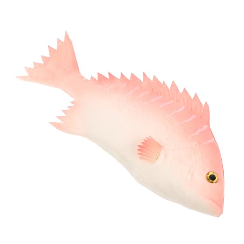 Cabilock Realistisches Fischmodell Küchen Künstlicher Deko Fisch Lebensnahes Requisit für Fotografie Restaurant Deko Meeresfigur Robust Langlebig von Cabilock