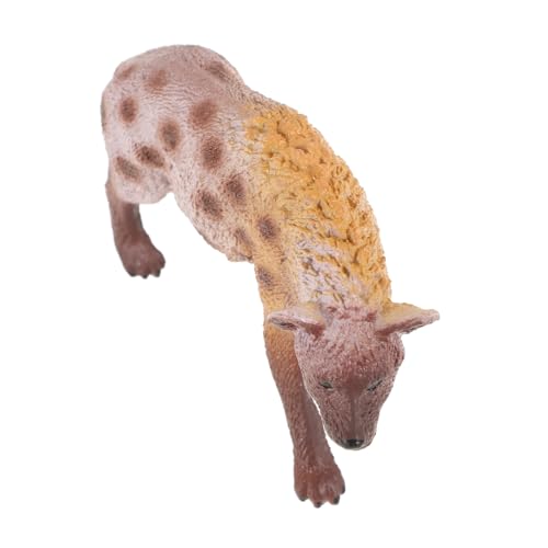 Cabilock Realistisches Hyänenmodell Kunststoff Lernspielzeug für Pädagogisches Wildtier Tierfigur Dekorationsfigur Fördert Naturverständnis und Umweltschutz von Cabilock
