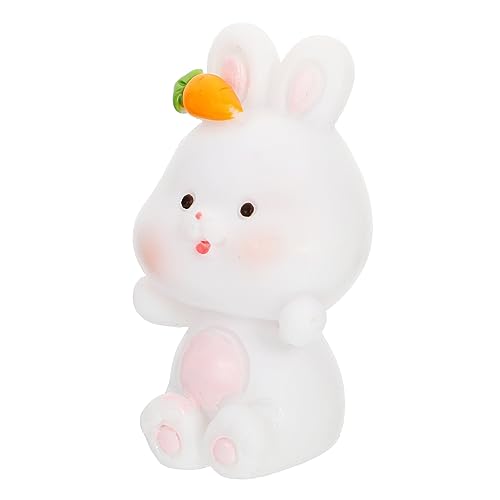 Cabilock Resin Tierfigur Miniatur Dschungel Cake Topper Party Dekoration Kleines Kaninchen Tischdeko für Geburtstag Shower von Cabilock