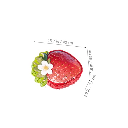 Cabilock Rote Erdbeer-piñata mit und Augenbinde Partyspiel für Inklusive Buntem Papierkonfetti als Dekoration und Spielzubehör für Sommer Geburtstagsfeiern von Cabilock