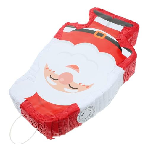 Cabilock Santa Claus Pinata Weihnachtsdeko Festliche Party Dekoration Leicht und Dekorativ für Spiele und Fotorequisiten zur Weihnachtsfeier von Cabilock