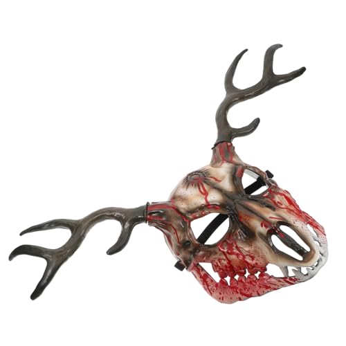 Cabilock Realistische Hirschmaske Gehörnte Halloween Kostüme Tiermasken Maskenball Maske Renaissance von Cabilock