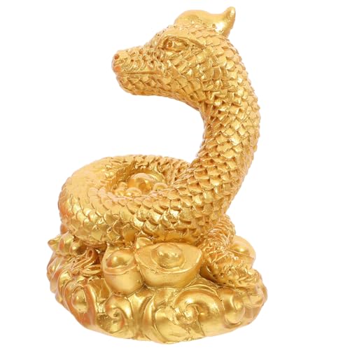 Cabilock Schlangenbarren-Ornamente mythische Tierfiguren Drachenstatuen und Figuren Jahr der Schlangendekoration Schlangenstatue Schlangenskulptur Harzskulptur Schlangenhandwerk Golden Cabilock Schlangenbarren-Ornamente mythische Tierfiguren Drachenstatuen und Figuren Jahr der Schlangendekoration Schlangenstatue Schlangenskulptur Harzskulptur Schlangenhandwerk Golden von Cabilock