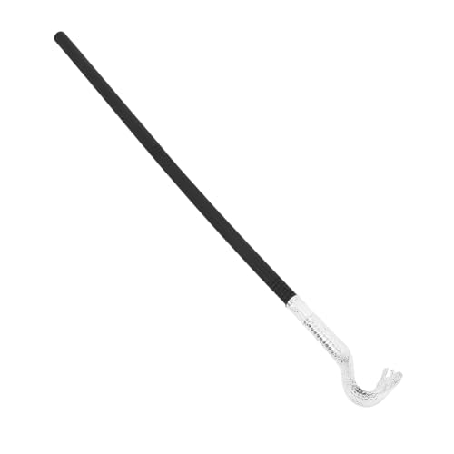 Cabilock Schlangenstock Kostüm Requisiten für Halloween Cosplay Silberner Gehstock mit Schlangenkopf für Eindrucksvolle Partys Bühnenauftritte für Stabilität Langlebigkeit Cabilock Schlangenstock Kostüm Requisiten für Halloween Cosplay Silberner Gehstock mit Schlangenkopf für Eindrucksvolle Partys Bühnenauftritte für Stabilität Langlebigkeit von Cabilock