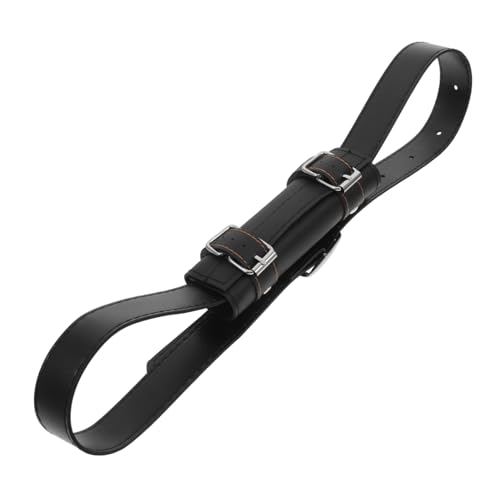 Cabilock Schwertgürtel Schwerthalter Halloween -Cosplay Mittelalterlicher Gürtel Halloween-schwerthalter Mittelalterlicher Schwerthaltergürtel Black Leder von Cabilock