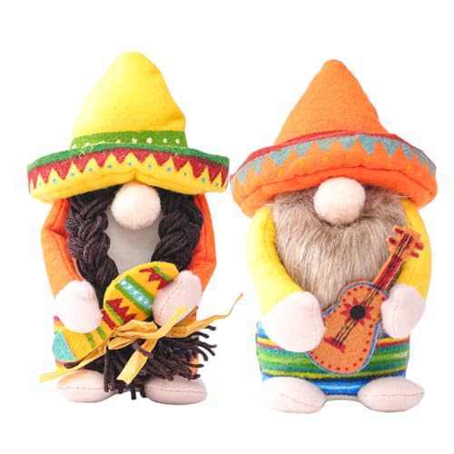 Cabilock Set mit 2 Entzückenden Stoffpuppen in Mexikanischer Hawaii-partydekoration Bequem und Cabilock Set mit 2 Entzückenden Stoffpuppen in Mexikanischer Hawaii-partydekoration Bequem und von Cabilock
