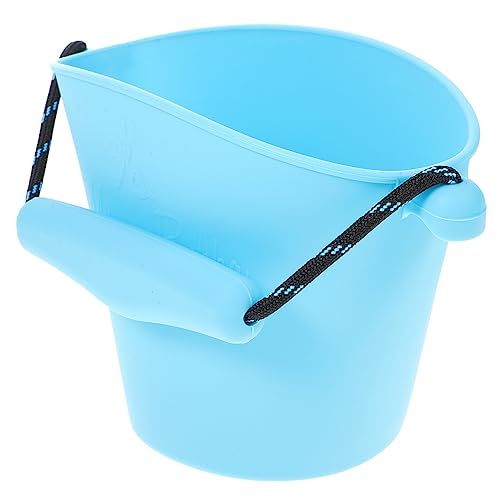 Cabilock Silikoneimer Outdoor draußen sandspielzeug Beach Toys for Zusammenklappbarer Strandeimer Strand Eimer Eimer Spielzeugeimer Blue von Cabilock