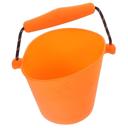 Cabilock Silikonschaufelspielzeug Beach Castle Eimer Sandwanne Eimer Eimer Strand Eimer Outdoor draußen Wassereimer Zusammenklappbarer Strandeimer Orange Cabilock Silikonschaufelspielzeug Beach Castle Eimer Sandwanne Eimer Eimer Strand Eimer Outdoor draußen Wassereimer Zusammenklappbarer Strandeimer Orange von Cabilock