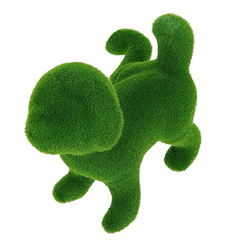 Cabilock Hundefigur Ornament - Beflockte Welpenskulptur Home Office Gartendekoration Welpenornament von Cabilock
