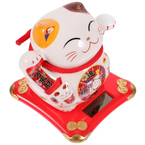 Cabilock Solarbetriebene Winkekatze Glücksbringer Feng Shui Deko für Auto Büro Zuhause Kreative Kleine Wackelkatze Gute Gesundheit und Wohlstand Originelle Geschenkidee Cabilock Solarbetriebene Winkekatze Glücksbringer Feng Shui Deko für Auto Büro Zuhause Kreative Kleine Wackelkatze Gute Gesundheit und Wohlstand Originelle Geschenkidee von Cabilock
