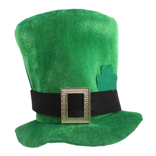 Cabilock Kleeblatt-hut Für St Patricks Day Kostüm Zylinder Mit Schnalle Irisches Festival-accessoire von Cabilock